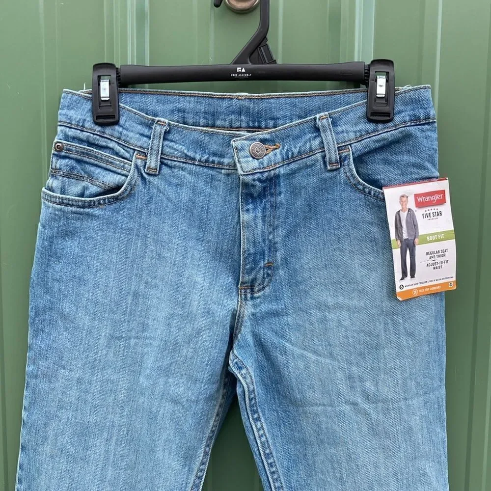 Wrangler Boys Bootcut Denim Jeans, Size 12 Husky